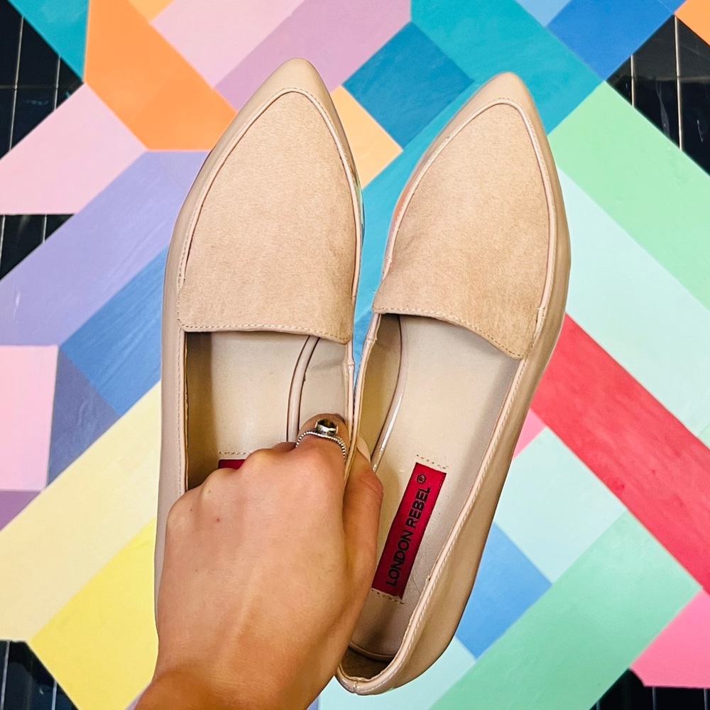 Nude Loafers Size 9